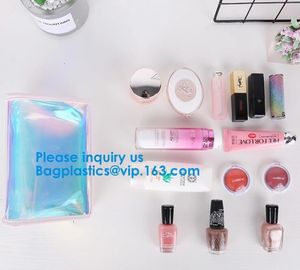 Handle Politzer Makeup Cosmetic Bag Toy Package Zip Barrel Cosmetic Box Portable Travel PVC Clear Cosmetic Makeup Bags