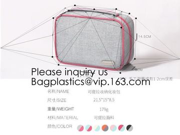 Assorted Size Cosmetics See Through Mesh Make Up Cosmetic Bag,Eco Friendly Cosmetic Bag Manufacturers Frosted EVA Cosmet