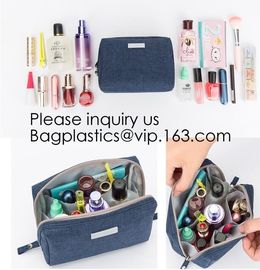 Portable custom logo printed Transparent Makeup Window Women Makeup Pouch Travel Clear Cosmetic bag Travel Cosmetic Bag