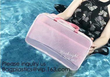 PVC Makeup Bag Waterproof Cute Clear Transparent Plastic PVC Travel Makeup Cosmetic Toiletry Zip Bag Pouch
