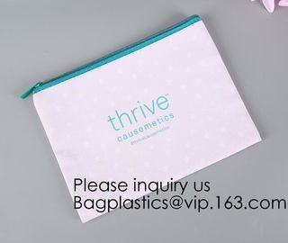 Necessary Black Pouch Canvas Print Makeup Cosmetic Bag,Personalized Custom Wholesale Canvas Material Makeup Cosmetic Bag
