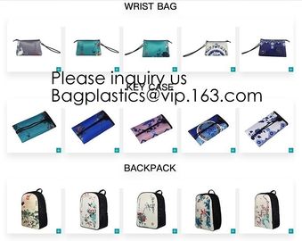 Eco Friendly Coat Canvas Large Travel Cosmetic Bag Brand Set With Bottle,Birds and flowers Makeup Cosmetic Case Custom