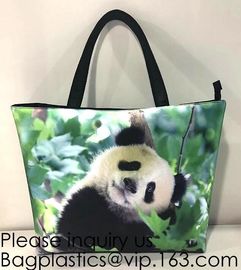 Lady Handbag Woman Color Panda Print Bag,Cute Chinese Panda custom print tote bag,Promotional Custom Logo Printed Organi