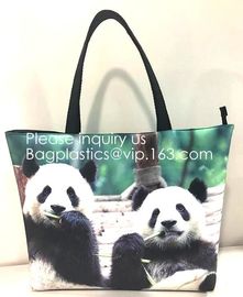 Lady Handbag Woman Color Panda Print Bag,Cute Chinese Panda custom print tote bag,Promotional Custom Logo Printed Organi