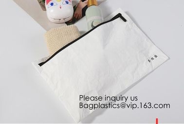 Waterproof Tyvek Paper File Bag Geometric Pattern Tyvek Bag For Document,File Cover/Unique Tyvek File Folder Document Ba
