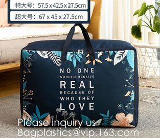 Household 100% Polyester Quilt Storage Bag Travelling Bag With Zipper For Clothes,Quilt storage bag, Quilt handle bag