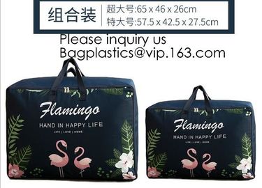 Household 100% Polyester Quilt Storage Bag Travelling Bag With Zipper For Clothes,Quilt storage bag, Quilt handle bag