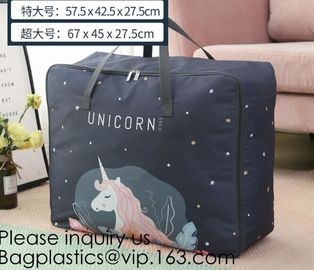 Household 100% Polyester Quilt Storage Bag Travelling Bag With Zipper For Clothes,Quilt storage bag, Quilt handle bag