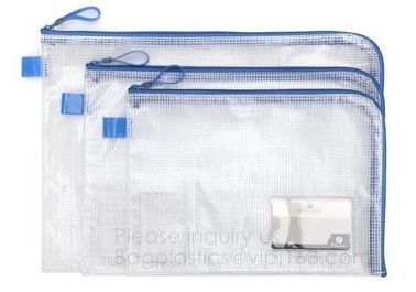 Fashion Zipper Mesh File Case Document Bag,Zipper Portable File Folders Bag Letter Size,Zipper Document Pouch File Bag F
