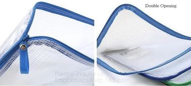 Fashion Zipper Mesh File Case Document Bag,Zipper Portable File Folders Bag Letter Size,Zipper Document Pouch File Bag F