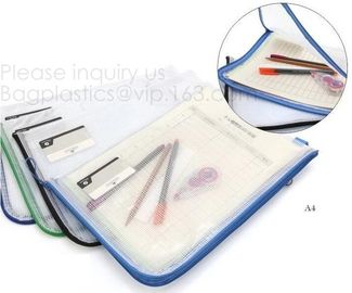 Fashion Zipper Mesh File Case Document Bag,Zipper Portable File Folders Bag Letter Size,Zipper Document Pouch File Bag F