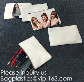 Canvas Pencil Bag Factory Student Creative Canvas Stationery Bag Korean Version Girls'Large Capacity Multilayer Pencil B