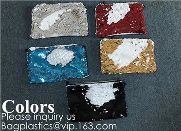 Heat Transfer Blank Strapping Sequin Small Hand bag For Sublimation Printing,Sublimation Multicolor Sequin Bag Blanks  pack