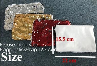 Heat Transfer Blank Strapping Sequin Small Hand bag For Sublimation Printing,Sublimation Multicolor Sequin Bag Blanks  pack