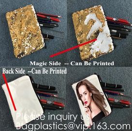 Heat Transfer Blank Strapping Sequin Small Hand bag For Sublimation Printing,Sublimation Multicolor Sequin Bag Blanks  pack