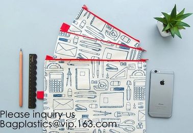 Fashion nylon oxford 600D zipper pencil stationery organizer bags,A4 Zipper Lock Office Stationery File Bag, BAGEASE