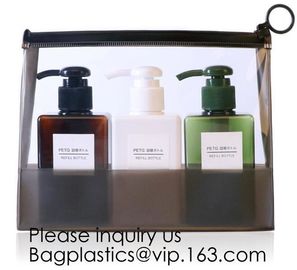 China Manufacturer Wholesale Transparent Beautiful Clear Eva Cosmetic Bag,Travel Bag With Double Zip Design, Bagease