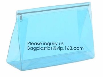Wholesale Promotional set of 2 travel Kit Pink EVA cosmetic Bag,EVA clear custom waterproof cosmetic bag fashion travel