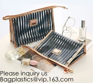 Eco-friendly Soft Plastic Frosted Cosmetic EVA Zipper Bags,New Design Carry Eva Plastic Cosmetic Bags With Own Logo