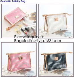 Eco-friendly Soft Plastic Frosted Cosmetic EVA Zipper Bags,New Design Carry Eva Plastic Cosmetic Bags With Own Logo