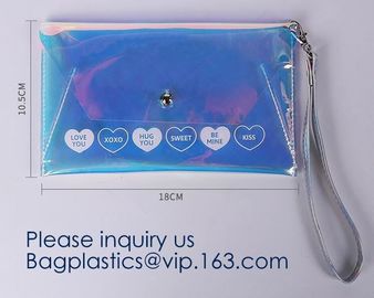 New Design Custom Logo Transparent Waterproof PVC EVA Travel Cosmetic Bag Clear Portable Zipper Pouch, bagease, bagplast