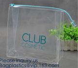 Promotional eco-friendly clear soft eva cosmetic toiletry zipper bag,cosmetic bag for swimwear/ large capacity storage b