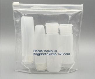 Custom Printed Biodegradable Plastic Zipper Makeup EVA Bag,Makeup Bags Travel Cosmetic Pouch Eva Clear Poly Makeup Bag W