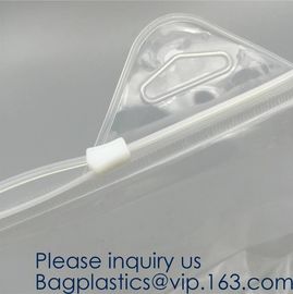 Custom Printed Biodegradable Plastic Zipper Makeup EVA Bag,Makeup Bags Travel Cosmetic Pouch Eva Clear Poly Makeup Bag W