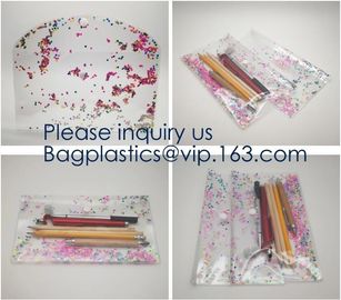 Wholesale high quality transparent eva cosmetic bag for swimwear/ large capacity storage bag for toiletries, BAGEASE