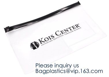 Biodegradable Clear EVA Plastic Zipper Bag/ Cosmetic Packaging Bag,Travelling eco eva Beauty Cosmetic Bag, BAGEASE PACK