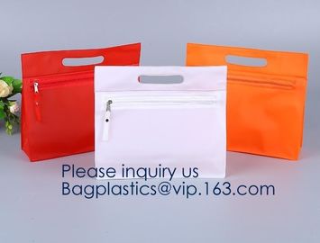 Popular Pvc/Eva Cosmetic Bag With Zipper Waterproof Eco-Friendly Glossy Zipper Bag,Frame Transparent EVA Cosmetic Zipper