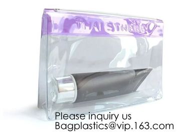 Zipper Flat Stationary Bag Pencil Bags With Zipper,PVC/EVA Toiletry Bag Zipper Closure,Travel Cosmetic Toiletry Bag