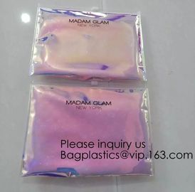 New Design Holographic Makeup Bag Pvc Cosmetic Bag With Zip lockk Cushioning Bubble Mailer Zip lockk Bubble Bag, bagease