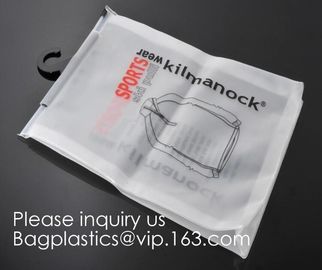 Frosted Plastic EVA Garment Packing Bag Suit Clothes Bags With zipper slider,Luxury design EVA cosmetic packaging bag wi