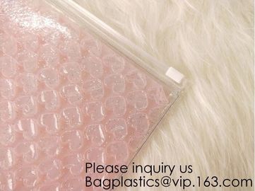 Best Seller Waterproof Cosmetic Zip lockk Bubble Bag/Custom Printing PVC Bubble Mailer With Zipper, bagease, bagplastics