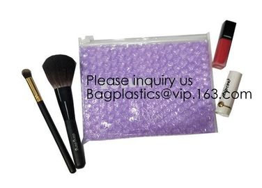 Wholesale PVC Plastic Zipper Bubble Cosmetic Bag With Custom Logo,Holographic Zip lockk Bubble Bag For Cosmetic/Hologram B