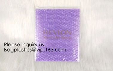 Wholesale PVC Plastic Zipper Bubble Cosmetic Bag With Custom Logo,Holographic Zip lockk Bubble Bag For Cosmetic/Hologram B