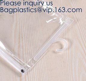 Custom Logo Zip Lock Transparent PVC EVA Cosmetic Bag,Reusable EVA swimwear bag with Zip lockk in various colors, bagease
