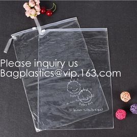 Waterproof Makeup OEM Cosmetic Bag Pvc/Eva Clear Frosted Plastic Pvc Zip Lock Bag With Logo Printing, bagease, bagpac