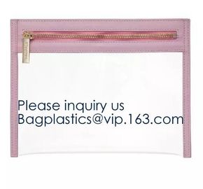 Environmental Colourful PVC Zip lockk Packaging Bag Laser Shinny Holographic Makeup Bag PVC Cosmetic Bag PVC Pouch bagease