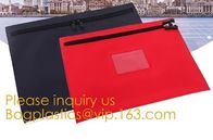 Black Briefcase Style Locking Document Bag Bank Locking Security Deposit Bags Zipper Pouch Security Utility Bank Deposit