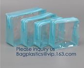 TSA Approved Clear Travel Toiletry Bag Holiday Cosmetic Bag PVC Makeup Bags Different Size 3 Pieces, bagease, bagplastic