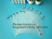 Metal Clip Zipper Slider Closure Bags, Zip Envelope, Clear Color A5 Size Paper Document File Invoice Bill Zipper Bag Pen