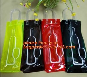 wine bottle holder, wine bottle carrier, Wine Chill Bag, pvc cool bag, waterproof pvc cooler bag, chill bag, wine bottle