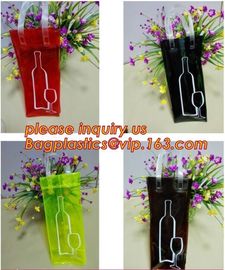 wine bottle holder, wine bottle carrier, Wine Chill Bag, pvc cool bag, waterproof pvc cooler bag, chill bag, wine bottle