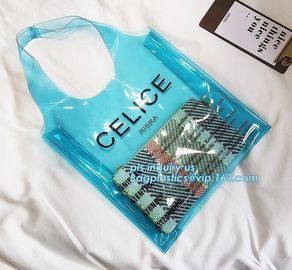 top pvc handle bag, Beach Tote waterpoof Bag Pvc Handle Bags, biodegradable PVC shopping bags die cut handle bag with lo