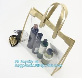 Custom Brand 100% ECO-Friendly Plastic/PP/PVC Handle bag for toy package, handle bag with snap button, packaging tote ba