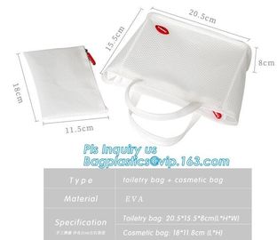 cosmetic PVC mesh bag, vinyl pvc zipper blanket bags/small mesh zipper bags/zipper bag, Mesh Makeup Brush Organizer Trav