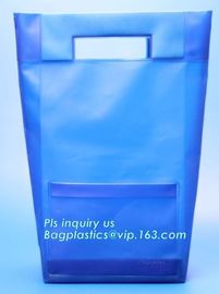 transparent pvc bag for gift,cosmetics/PVC handle bag, Plastic Handle Bags For Makeup Travel Set Packaging, die cut hand