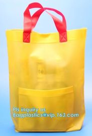 transparent pvc bag for gift,cosmetics/PVC handle bag, Plastic Handle Bags For Makeup Travel Set Packaging, die cut hand